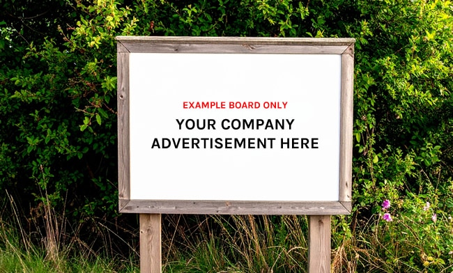 advertising board example